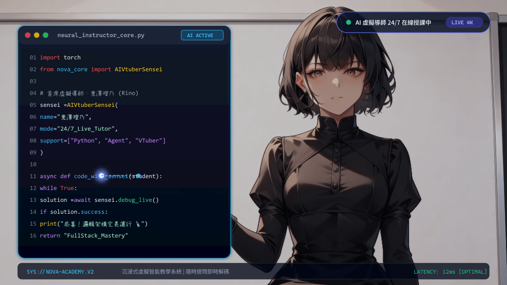 AI VTuber 程式教學導師 台天天